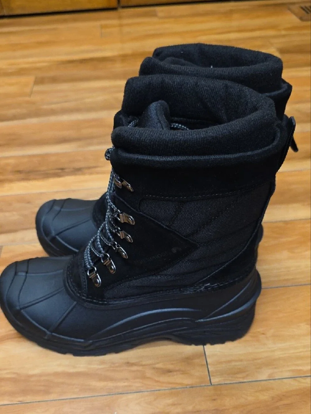 NIB Weatherproof Badger II Waterproof Winter Snow Boots Men's Black Size 9M